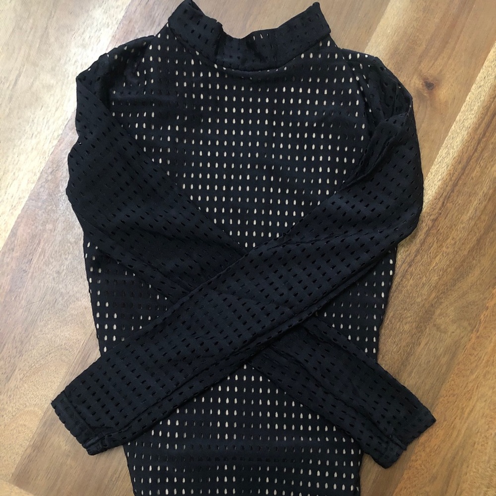Girls Five Dancewear Black Pompeii Leotard YL